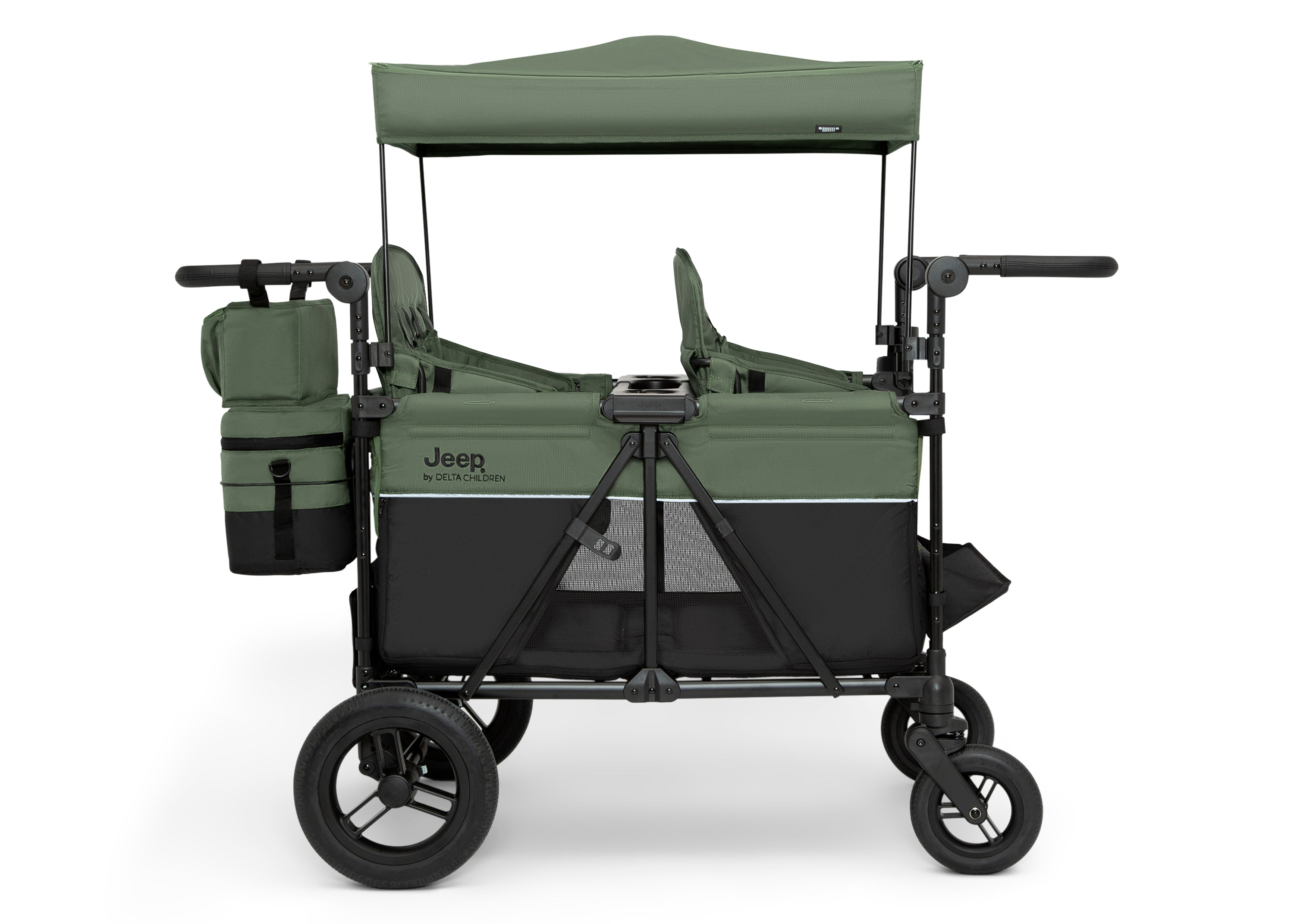 Jeep Wrangler Deluxe 4 Seater Stroller Wagon with Cooler Bag