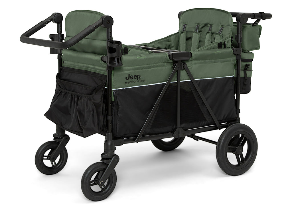 Jeep Wrangler Deluxe 4 Seater Stroller Wagon with Cooler Bag