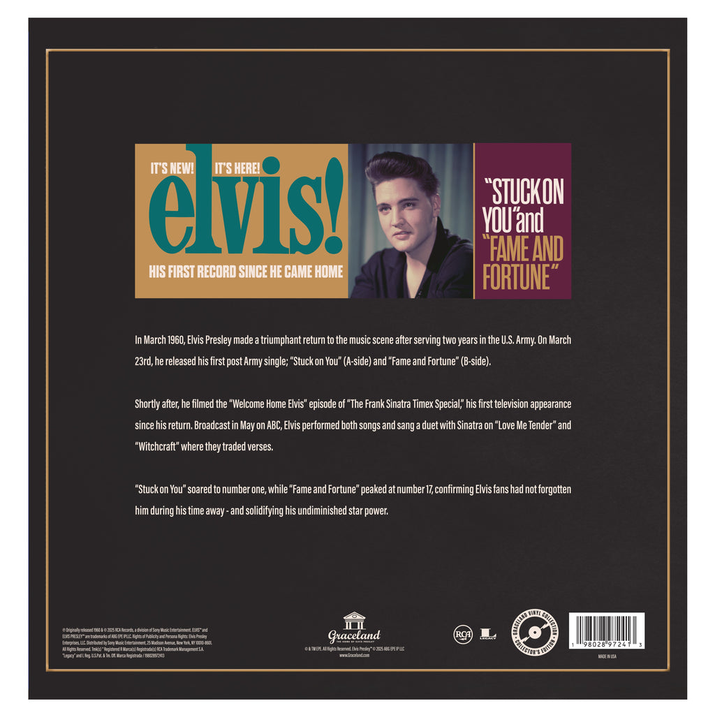Elvis Presley: Stuck On You / Fame and Fortune Graceland Collector's Edition 10 Vinyl LP