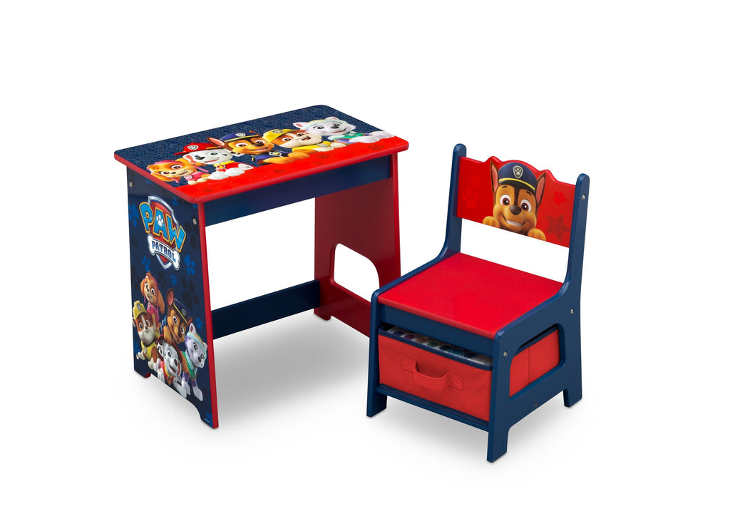PAW Patrol Kids Wood Desk and Chair Set