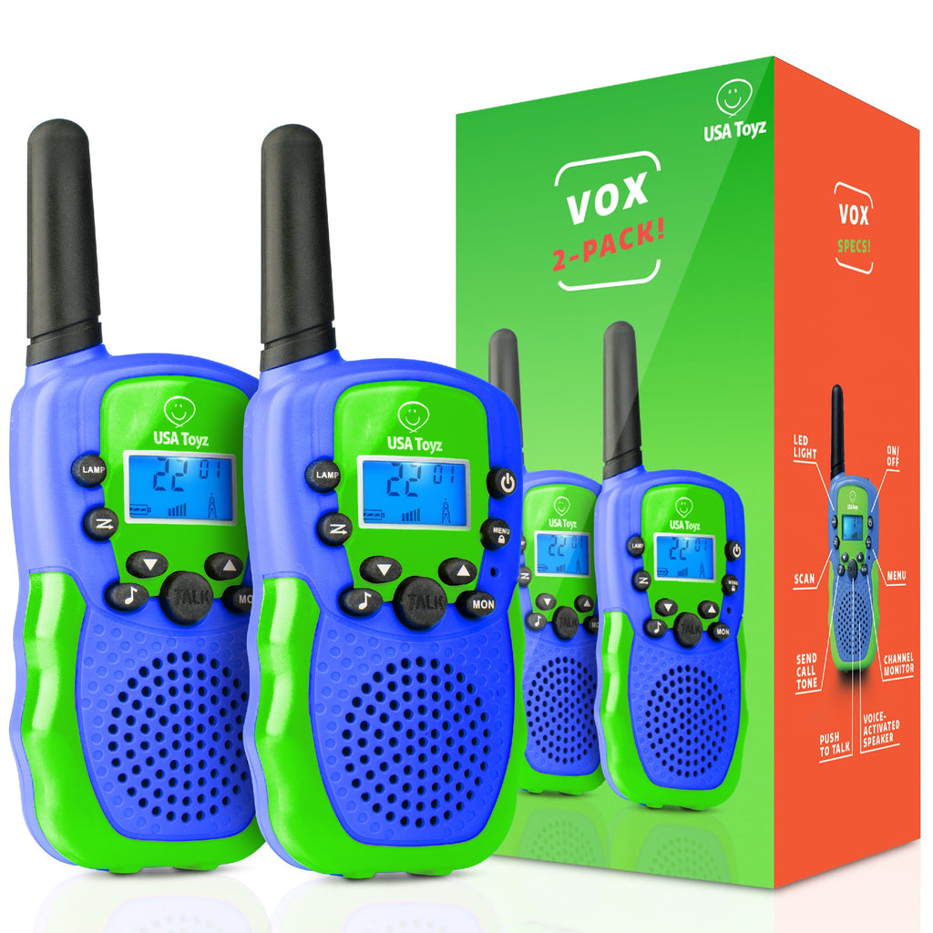 USA Toyz Vox Box Walkie Talkies for Kids - 2pk