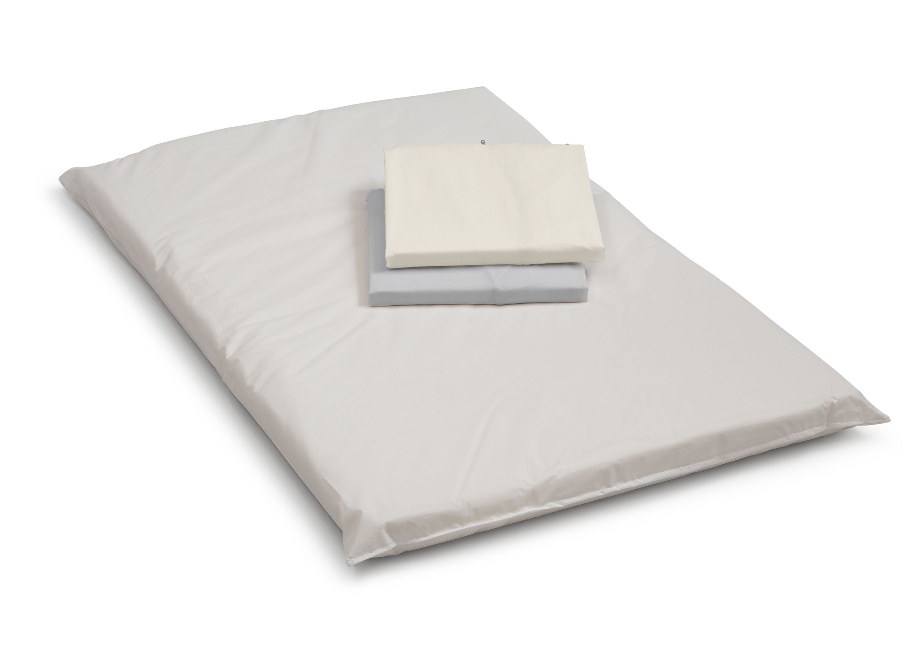 Parker Mini Convertible Baby Crib with Mattress and 2 Sheets