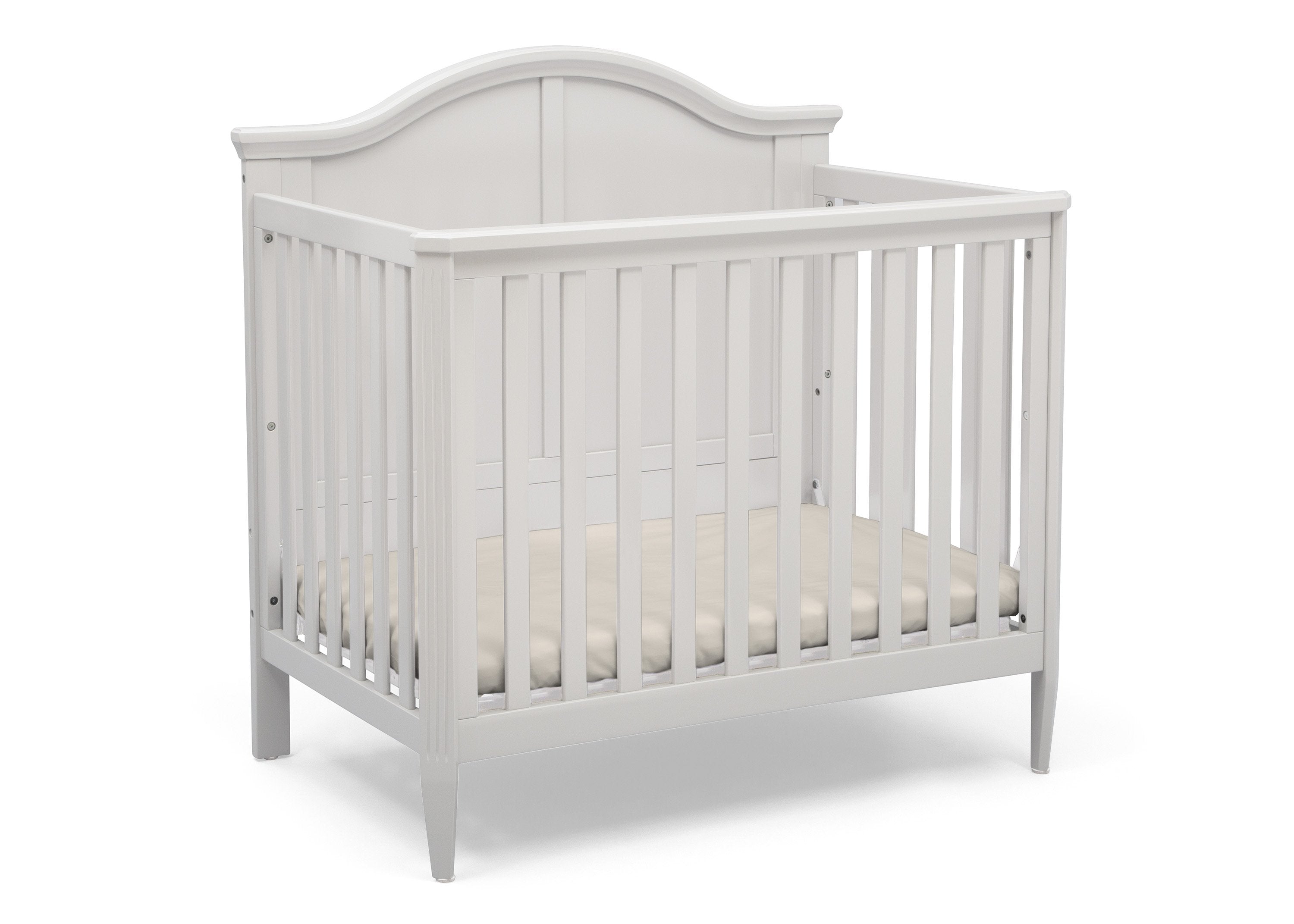 Parker Mini Convertible Baby Crib with Mattress and 2 Sheets
