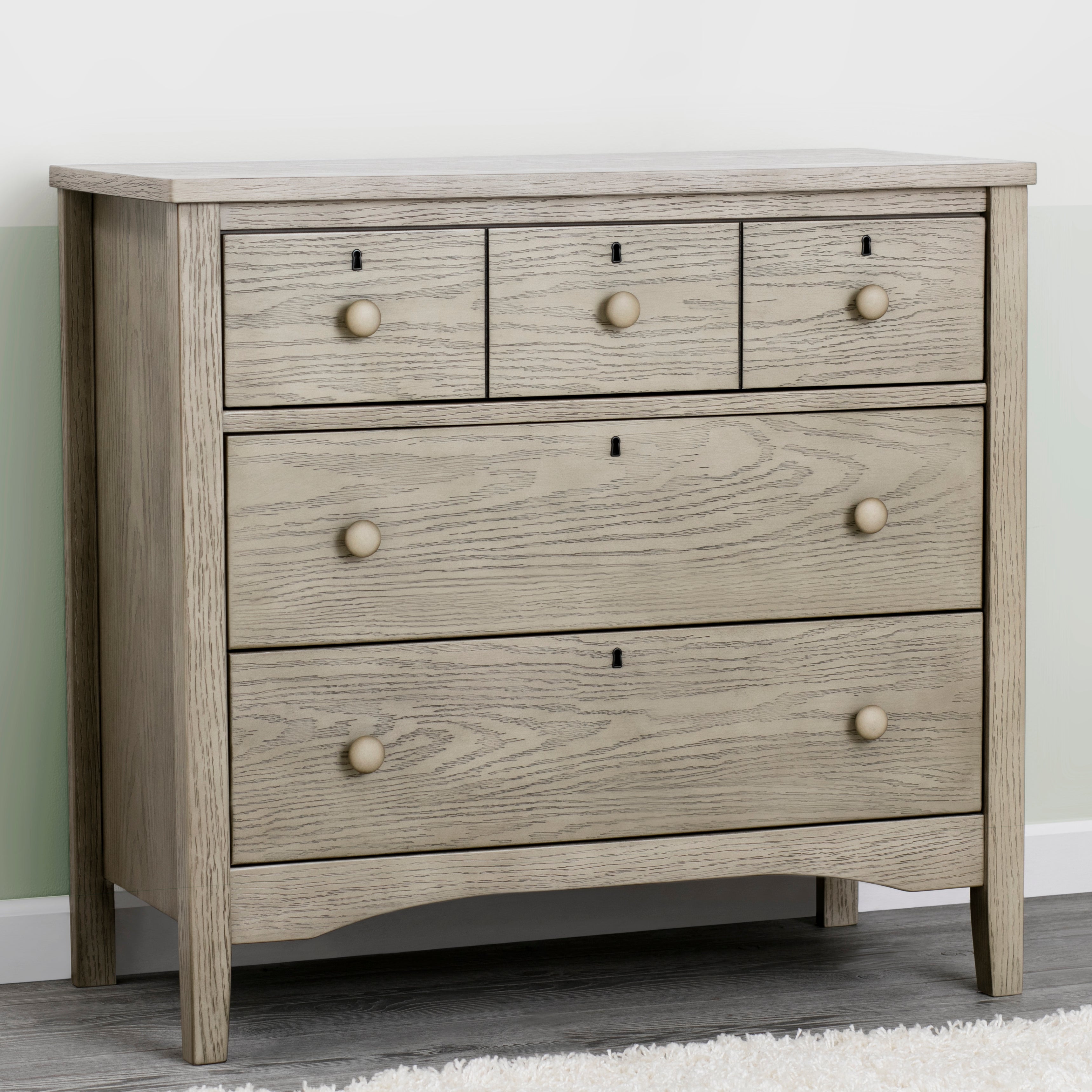 Farmhouse 3 Drawer Dresser with Changing Top