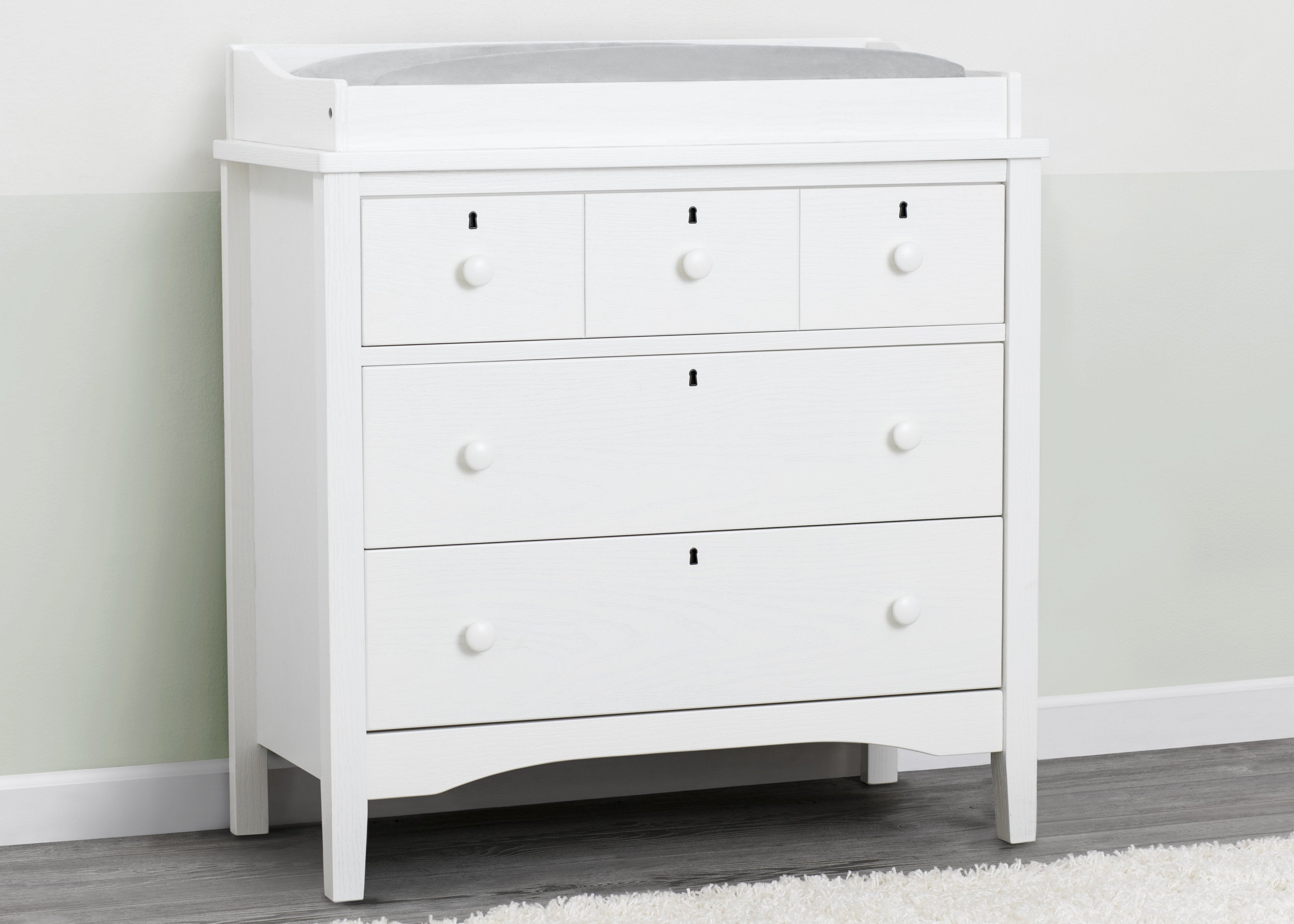 Farmhouse 3 Drawer Dresser with Changing Top