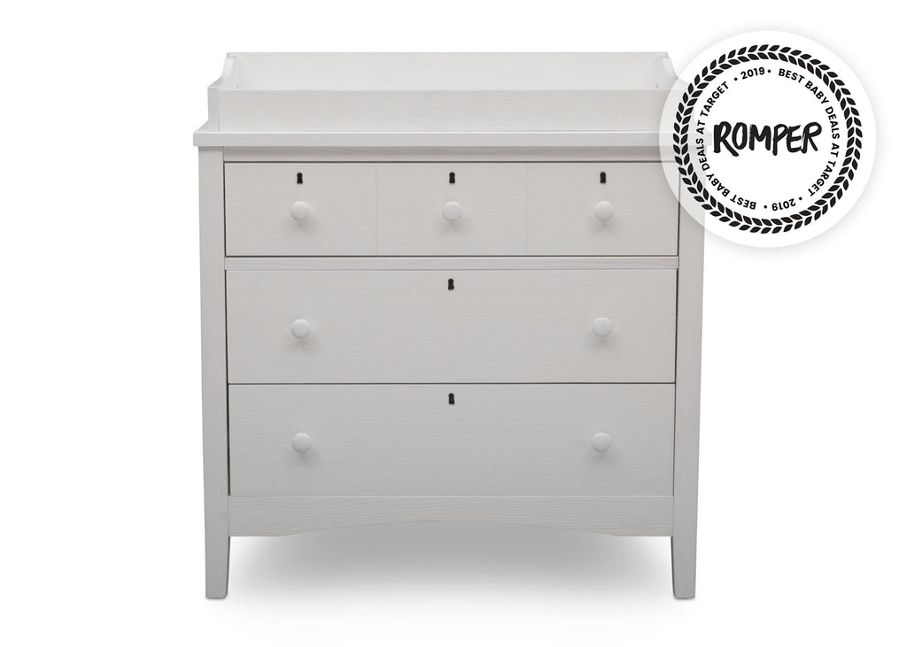 Farmhouse 3 Drawer Dresser with Changing Top