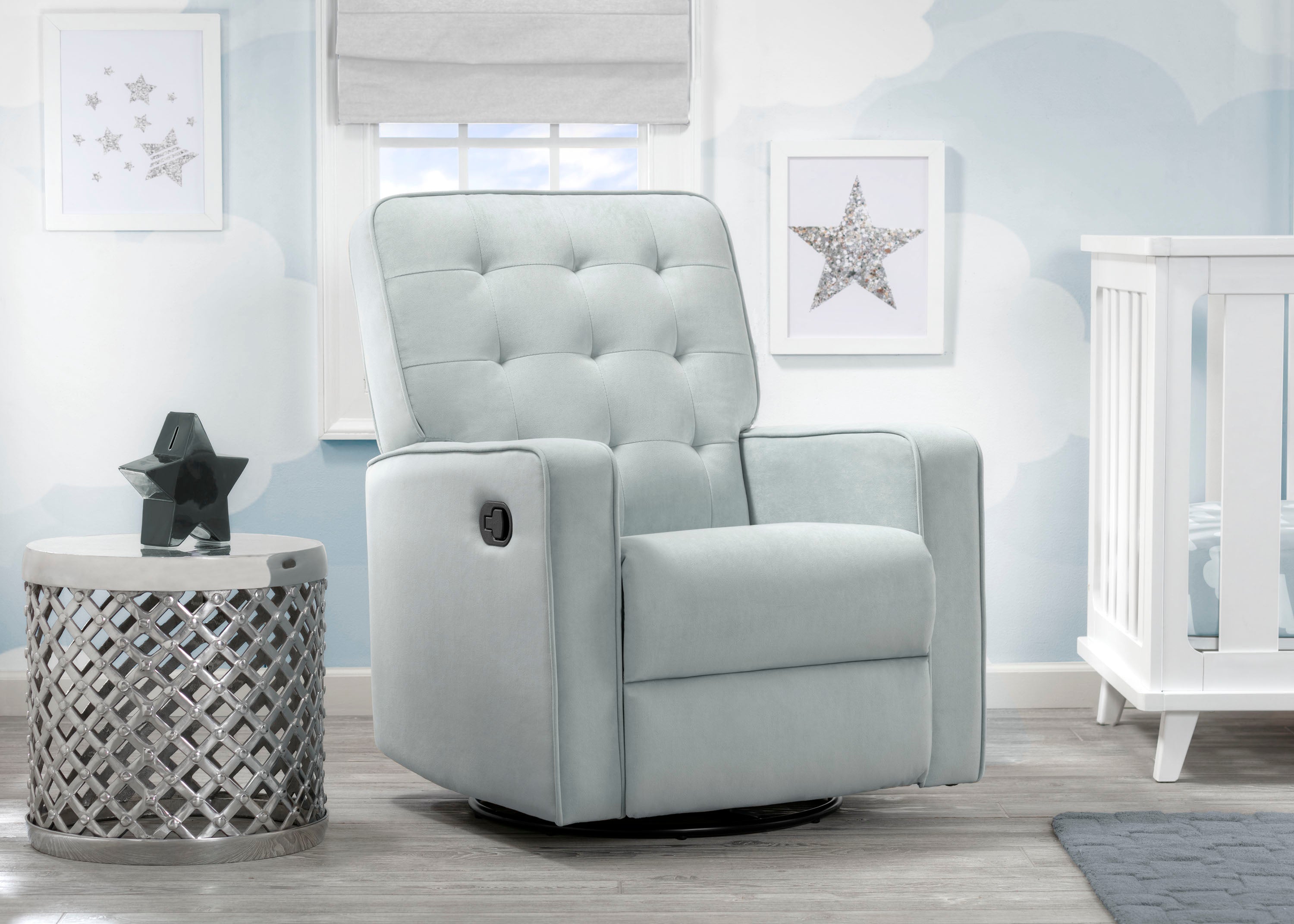 Garrison Nursery Glider Swivel Recliner Featuring LiveSmart Fabric by Culp