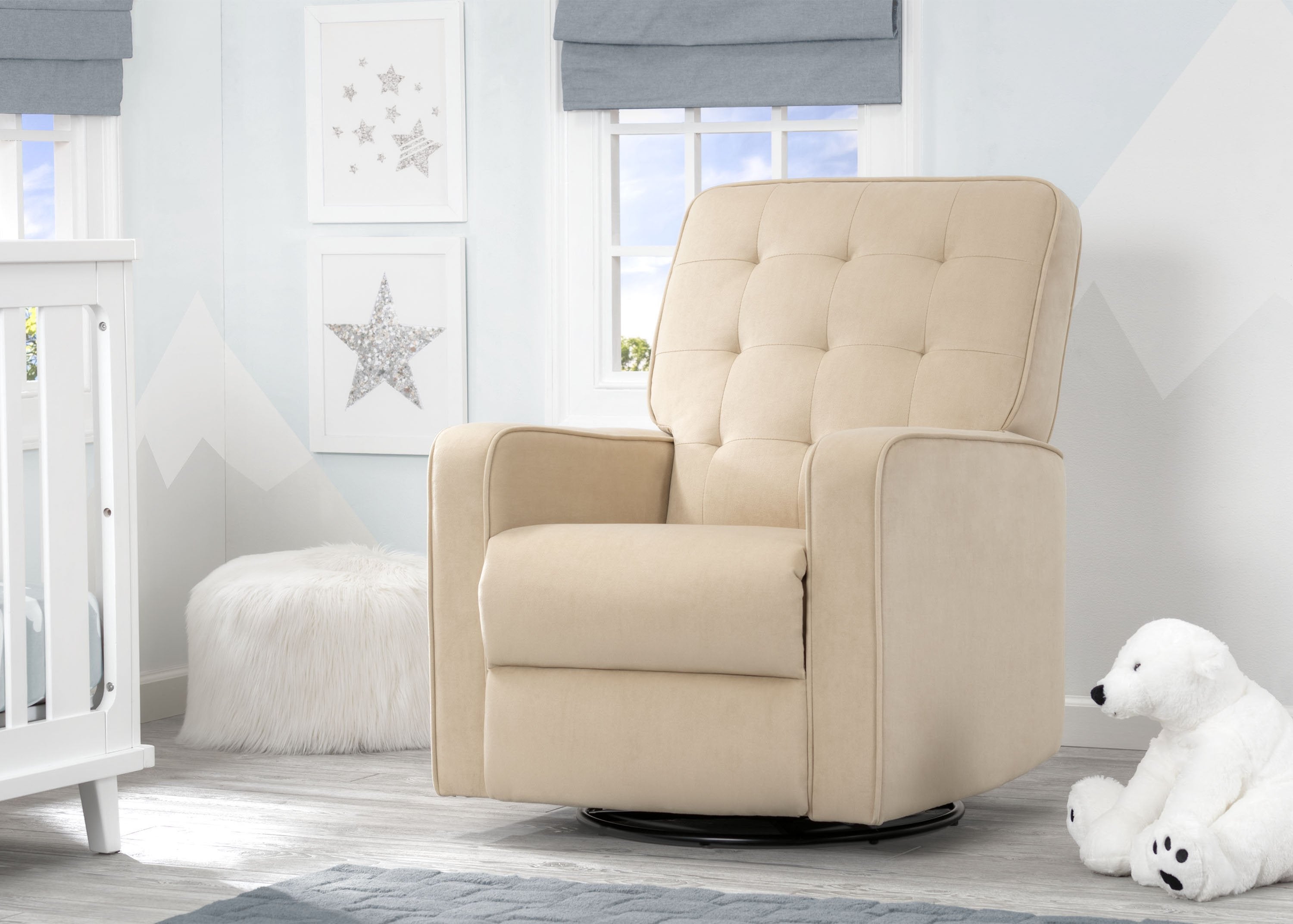 Graham Nursery Glider Swivel Recliner Featuring LiveSmart Fabric by Culp