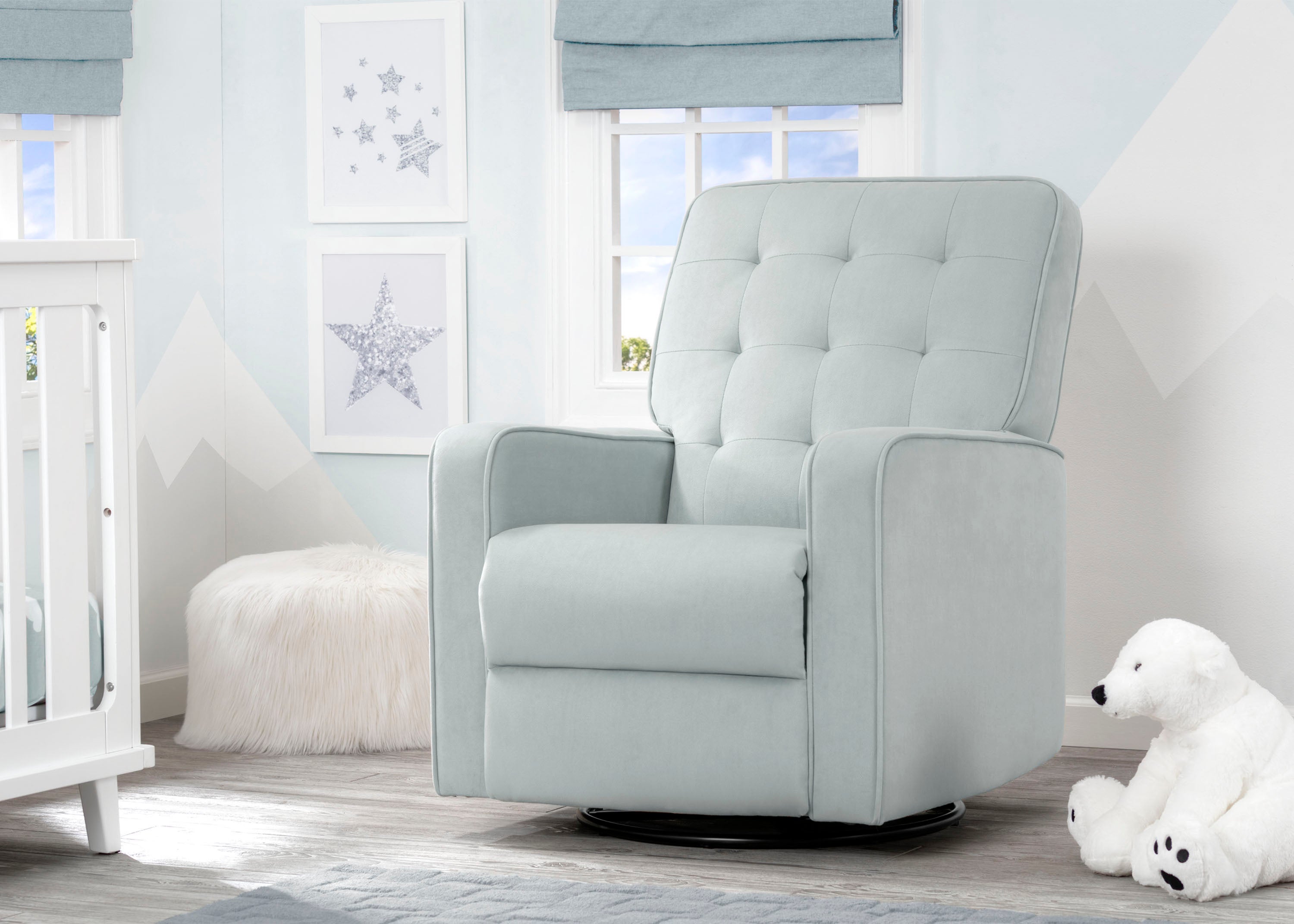 Graham Nursery Glider Swivel Recliner Featuring LiveSmart Fabric by Culp